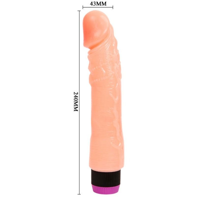 BAILE - VIBRATORE REALISTICO FLESSIBILE NATURALE 24 CM - BAILE VIBRATORS | Lingerie Harness Boutique