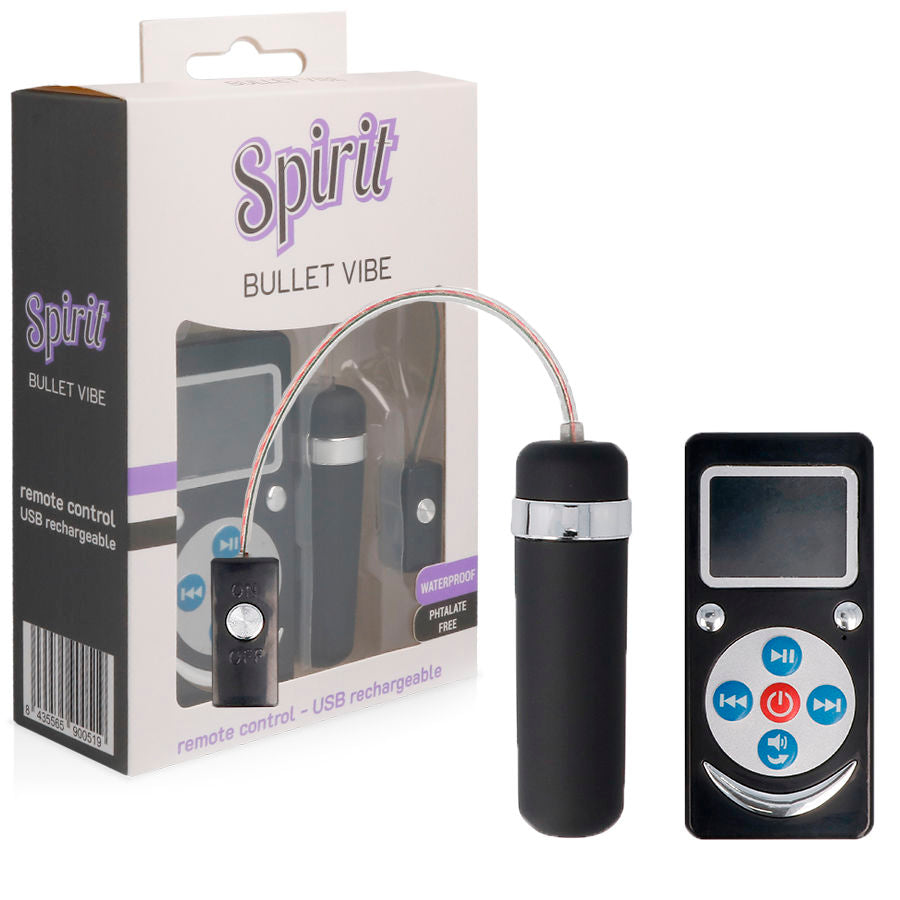 SPIRIT - PREMIUM BLACK VIBRATING BULLET