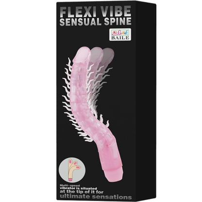 BAILE - FLEXIBLE VIBRATING DILDO SENSUAL SPINE FLEXI VIBE 23.5 CM