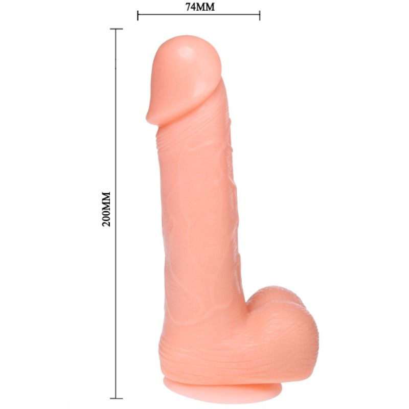 BAILE - DILDO DONG REALISTIC VIBRATION AND ROTATION 20 CM