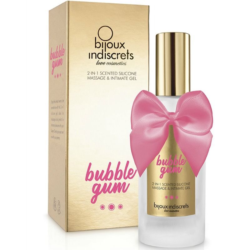 BIJOUX - BUBBLE GUM GEL 2 IN 1 STRAWBERRY SILICONE RUBBER 100 ML