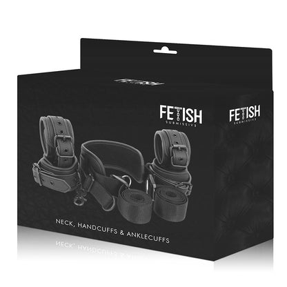 FETISH SUBMISSIVE - POSIZIONE MASTER CON 4 MANETTE RIVESTITE IN NOPRENE