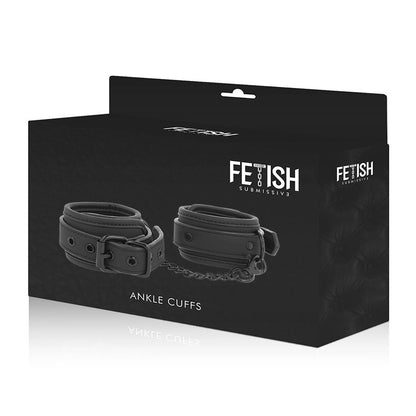FETISH SUBMISSIVE - POLSINI ALLA CAVIGLIA IN PELLE VEGANA CON FODERA IN NOPRENE - FETISH SUBMISSIVE BONDAGE | Lingerie Harness Boutique
