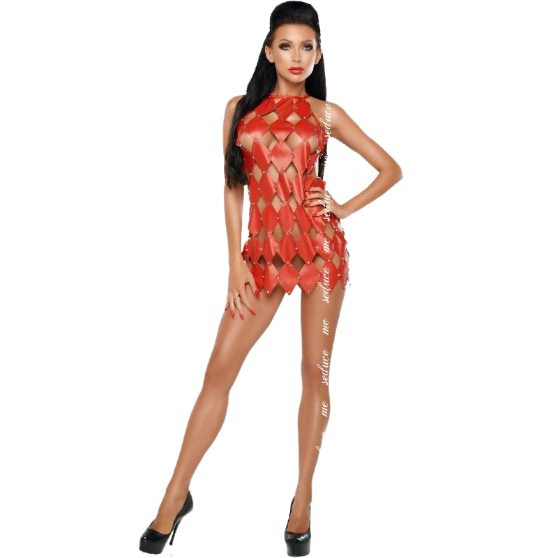 ME-SEDUCE - GWEN VESTITO SCHIENA NUDA ROSSO L/XL - ME-SEDUCE DRESSES | Lingerie Harness Boutique