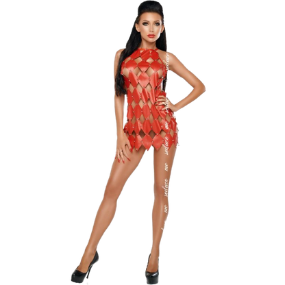 ME-SEDUCE - GWEN VESTITO SCHIENA NUDA ROSSO L/XL - ME-SEDUCE DRESSES | Lingerie Harness Boutique