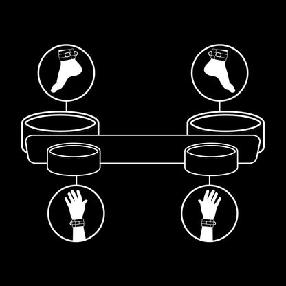 FETISH SUBMISSIVE - BARRA DI DIFFUSORE BONDAGE CON FODERA IN NOPRENE - FETISH SUBMISSIVE BONDAGE | Lingerie Harness Boutique