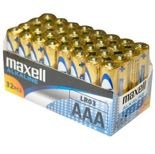 MAXELL - PACCO BATTERIA AAA LR03*32 UDS - MAXELL | Lingerie Harness Boutique
