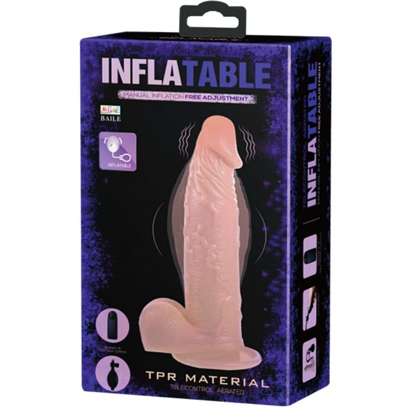 BAILE - DILDO VIBRANTE E GONFIABILE REALISTICO - BAILE | Lingerie Harness Boutique