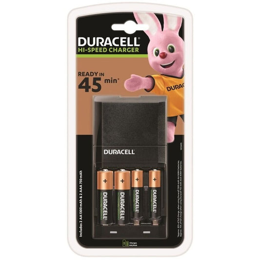 DURACELL - CARICATORE 45MIN. + 2xAA 1700mAh + 2xAAA 750mAh - DURACELL | Lingerie Harness Boutique