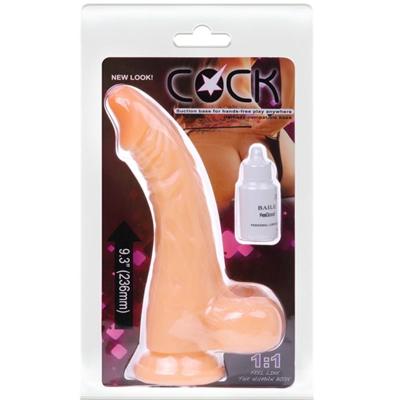 BAILE - DILDO DI CAZZO REALISTICO CON VIBRAZIONE - BAILE VIBRATORS | Lingerie Harness Boutique