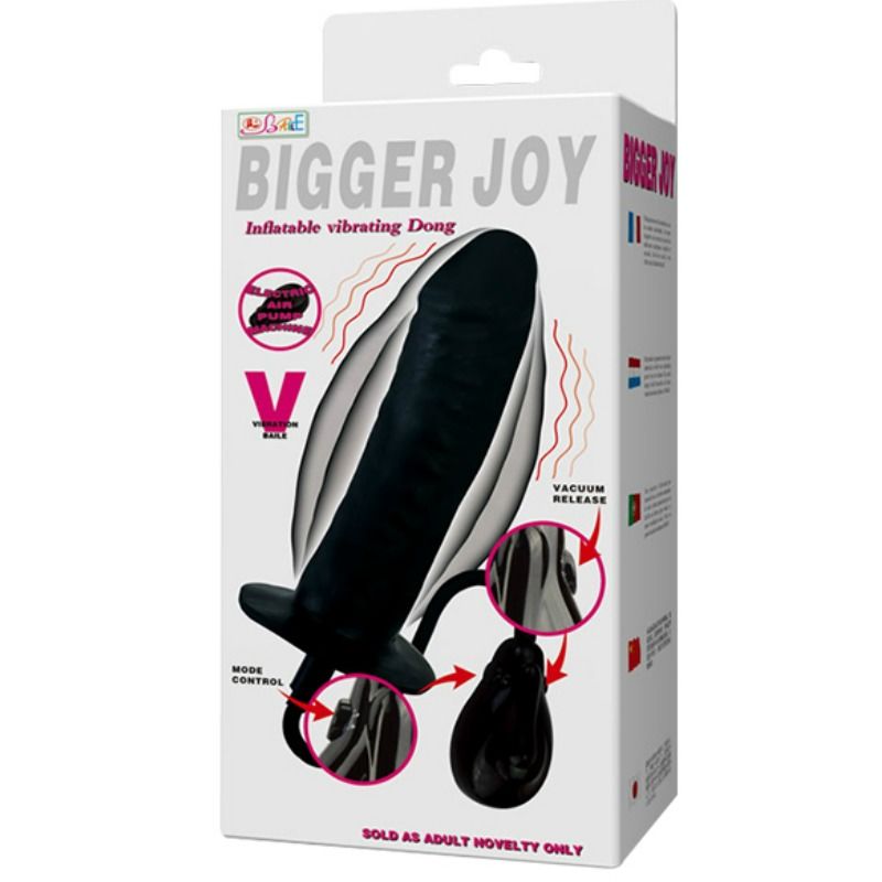 BAILE - DILDO GONFIABILE BIGGER JOY CON VIBRAZIONE 16 CM - BAILE STIMULATING | Lingerie Harness Boutique