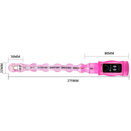 BAILE - STIMOLATORE DISTORTION TRIPLO ROSA - BAILE STIMULATING | Lingerie Harness Boutique