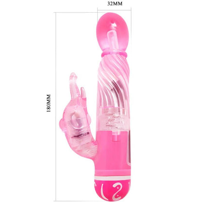 BAILE - VIBRATORE MULTIVELOCIT CON STIMOLATORE ROSA - BAILE VIBRATORS | Lingerie Harness Boutique
