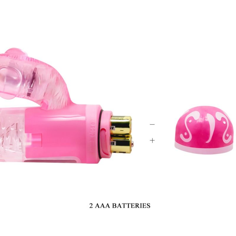 BAILE - MULTI-SPEED VIBRATOR WITH PINK STIMULATOR