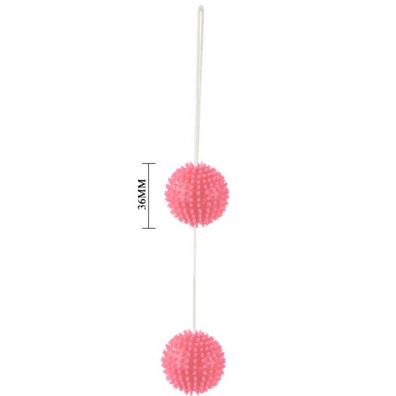 BAILE - UN PIACERE PROFONDO SFERE ROSA STRUTTURATO 3.6 CM - BAILE STIMULATING | Lingerie Harness Boutique
