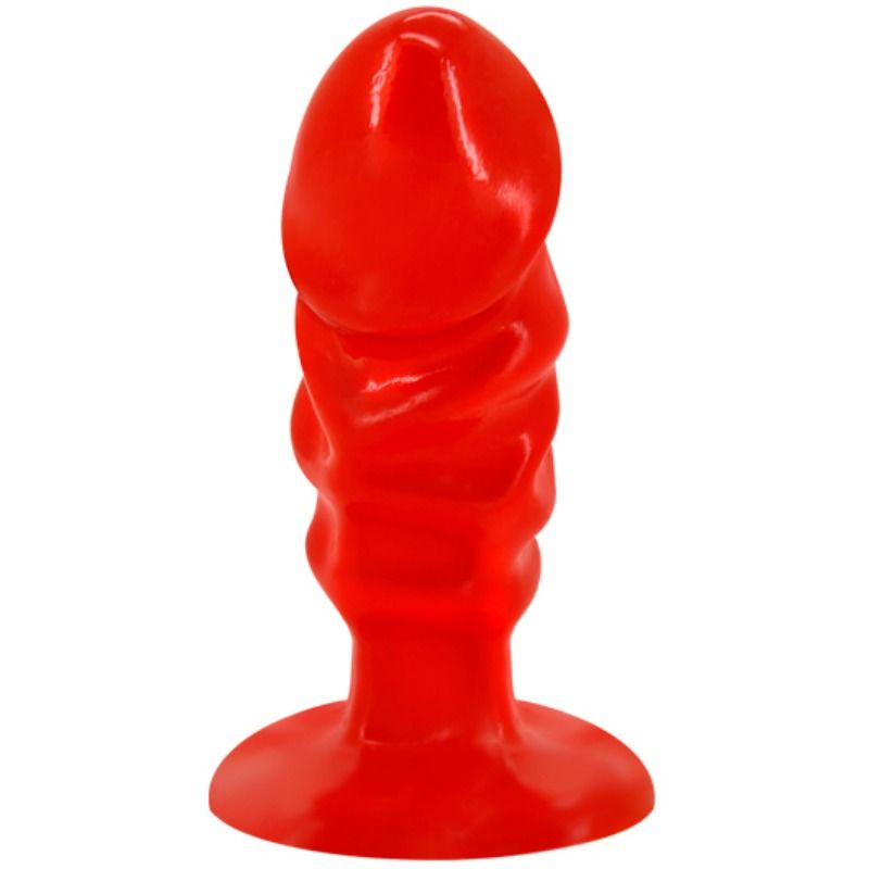 BAILE - UNISEX RED SUCTION CUP BUTT PLUG