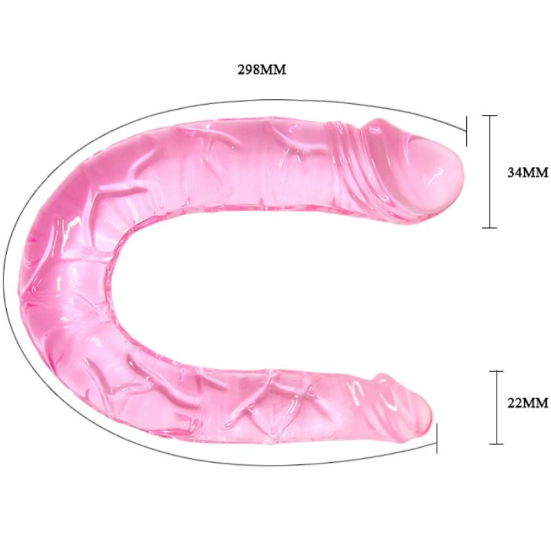 BAILE - DOPPIO DONG DOPPIO DILDO ROSA - BAILE DILDOS | Lingerie Harness Boutique