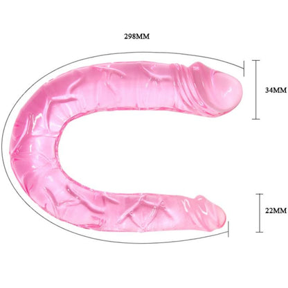 BAILE - DOPPIO DONG DOPPIO DILDO ROSA - BAILE DILDOS | Lingerie Harness Boutique