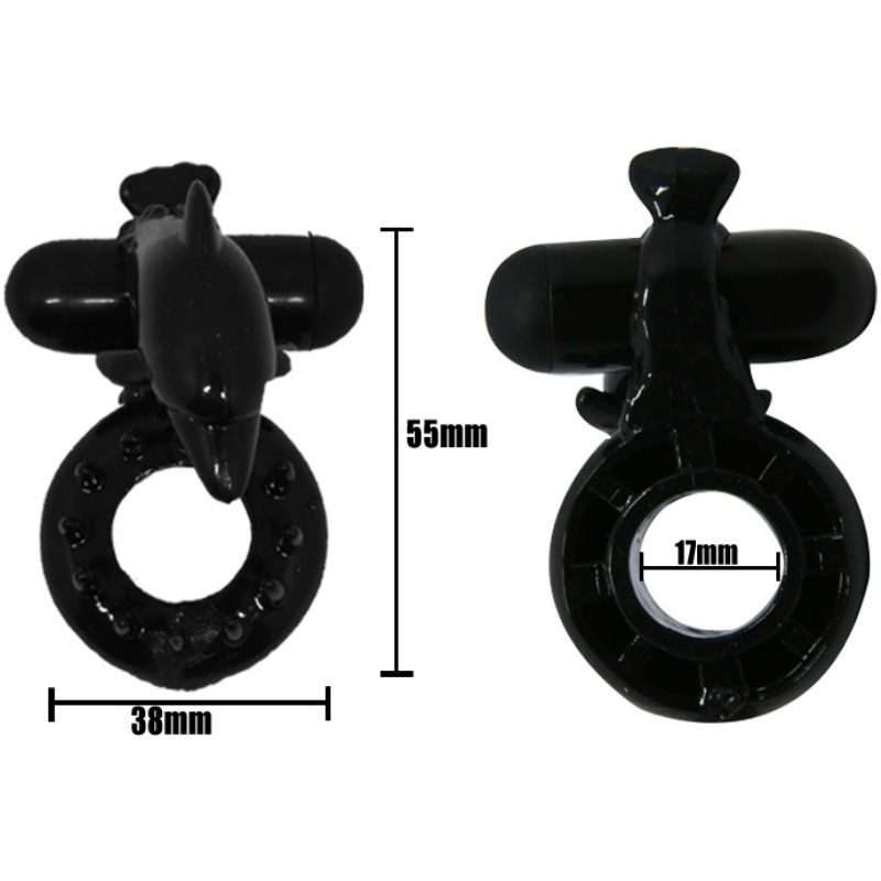 BAILE - ANELLO SWEET ANELLO CON STIMOLATORE CLITORIDE DELFIN - BAILE FOR HIM | Lingerie Harness Boutique
