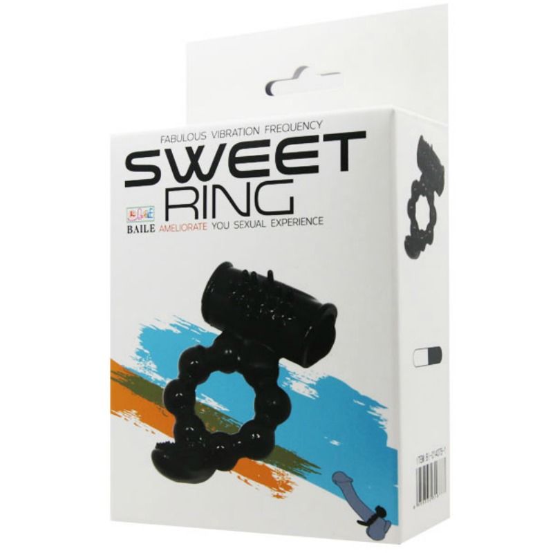 BAILE - ANELLO SWEET ANELLO CON DOPPIO STIMOLATORE - BAILE FOR HIM | Lingerie Harness Boutique