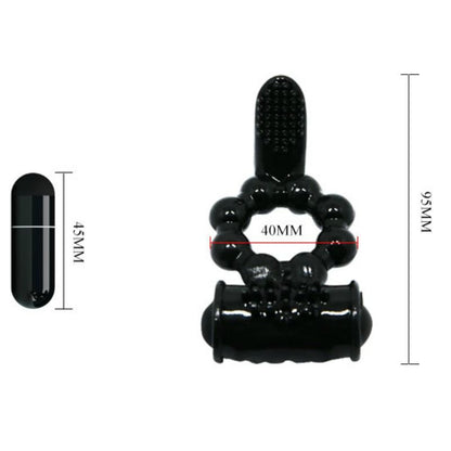 BAILE - ANELLO SWEET ANELLO CON DOPPIO STIMOLATORE - BAILE FOR HIM | Lingerie Harness Boutique