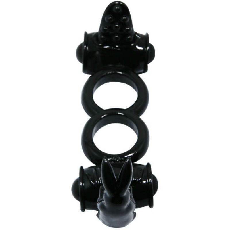 BAILE - ANELLO SWEET ANELLO DOPPIO CON DOPPIO CONIGLIO - BAILE FOR HIM | Lingerie Harness Boutique
