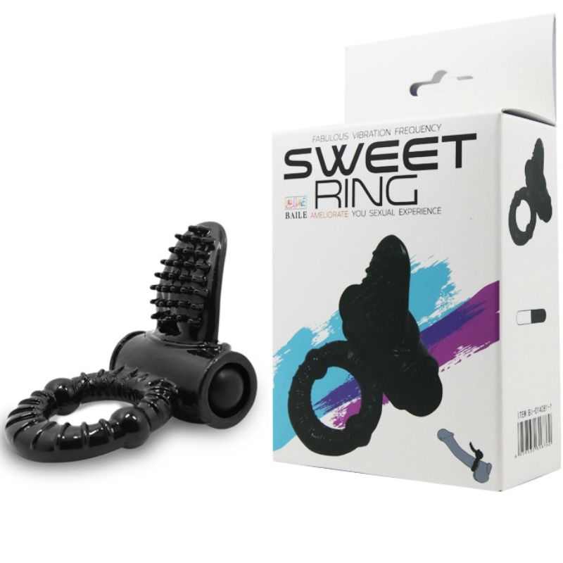 BAILE - ANELLO VIBRANTE SWEET RING CON CONIGLIO STRUTTURATO - BAILE FOR HIM | Lingerie Harness Boutique