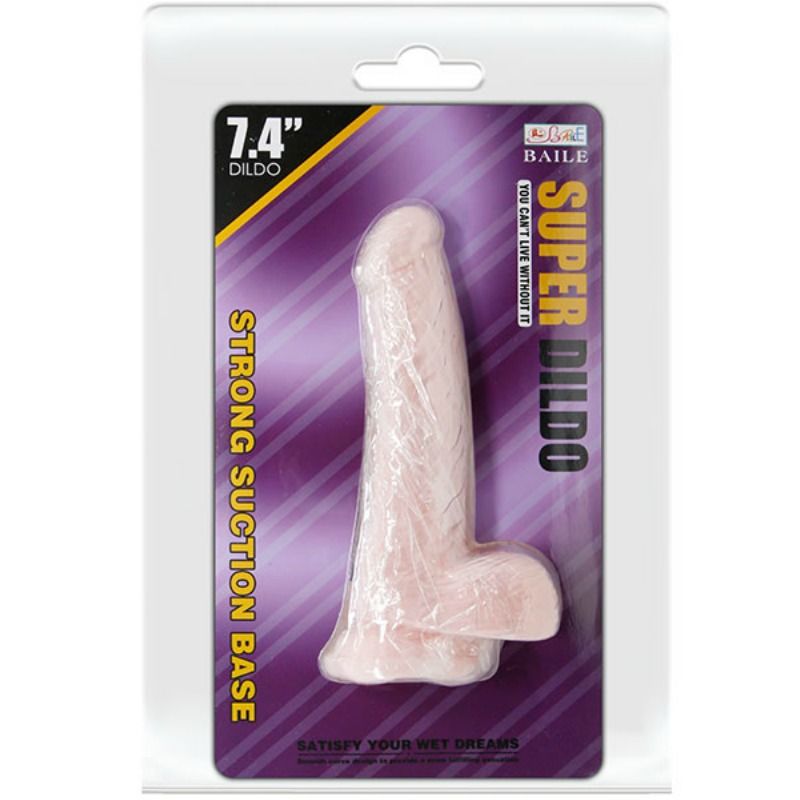 BAILE - DILDO NATURALE SUPER REALISTICO 18.8 CM - BAILE DILDOS | Lingerie Harness Boutique