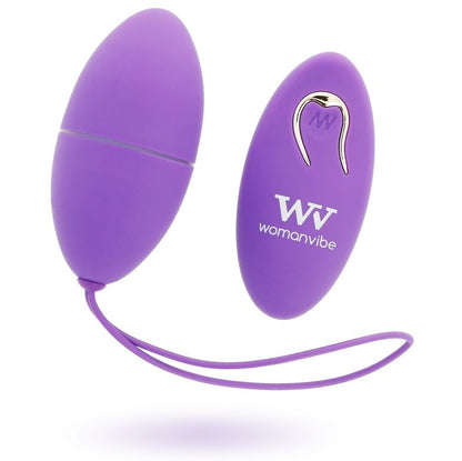 WOMANVIBE - ALSAN EGG REMOTE CONTROL SILICONE BLACK PURPLE