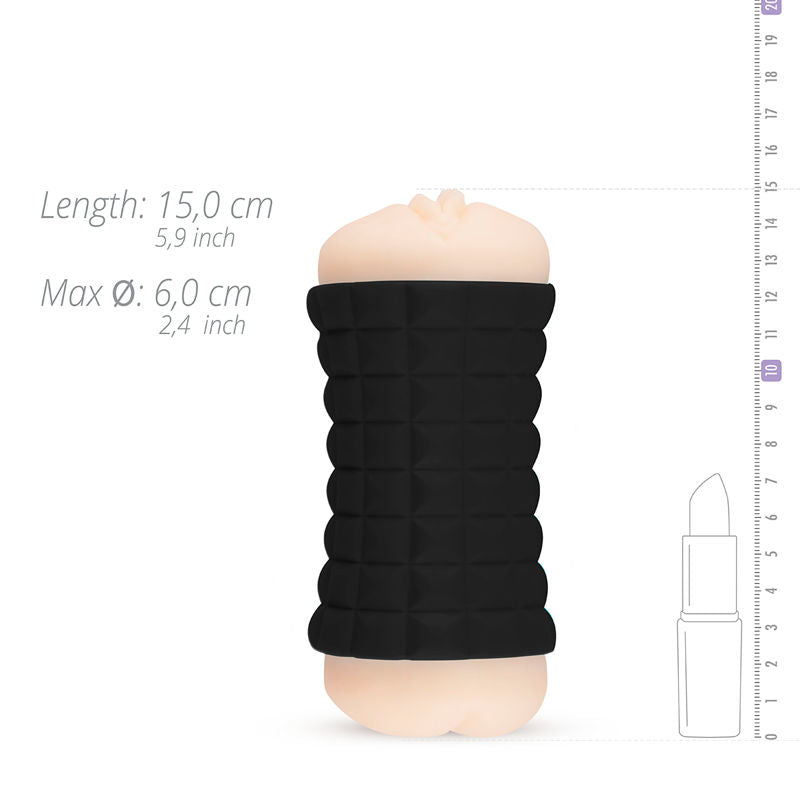 WOMANVIBE - MASTURBATORE WOMANVIBE DOPPIO GOMMOSO - WOMANVIBE | Lingerie Harness Boutique