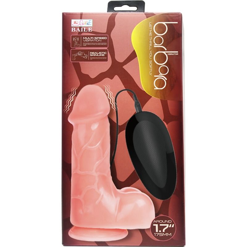 BAILE - BARBARA 22 CM NATURAL REALISTIC VIBRATOR