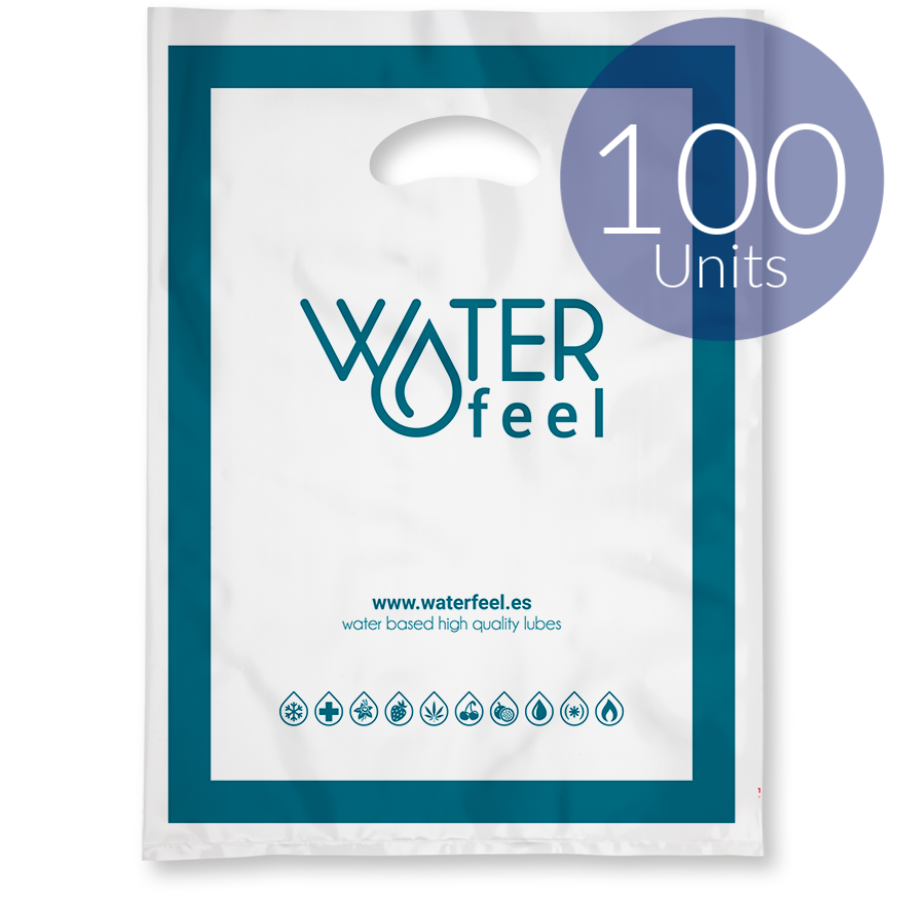 WATERFEEL - 100 SACCHETTI IN PLASTICA GRANDI 40 X 50 CM - WATERFEEL | Lingerie Harness Boutique