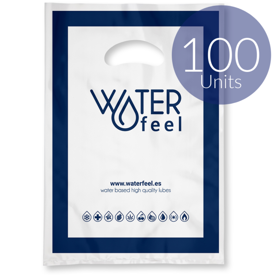 WATERFEEL - 100 SACCHETTI PICCOLI IN PLASTICA 25 X 35 CM - WATERFEEL | Lingerie Harness Boutique