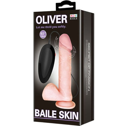 BAILE - VIBRATORE REALISTICO OLIVER CON FUNZIONE DI ROTAZIONE - BAILE | Lingerie Harness Boutique