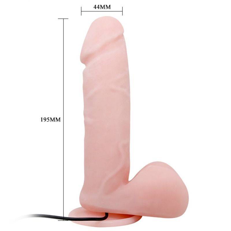 BAILE - VIBRATORE REALISTICO OLIVER CON FUNZIONE DI ROTAZIONE - BAILE | Lingerie Harness Boutique