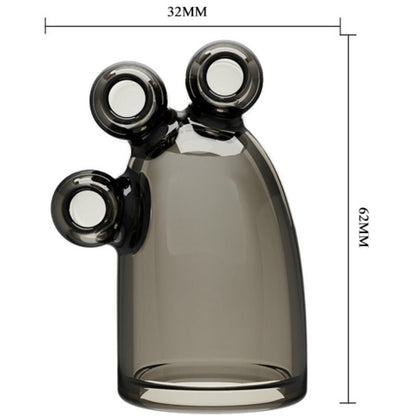 BAILE - COPERTURA VIBRANTE CAPPUCCIO VIBRANTE IN CRISTALLO II - BAILE FOR HIM | Lingerie Harness Boutique