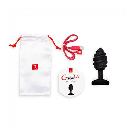 G-VIBE - GPLUG TWIST CON VIBRAZIONE NERA - G-VIBE | Lingerie Harness Boutique