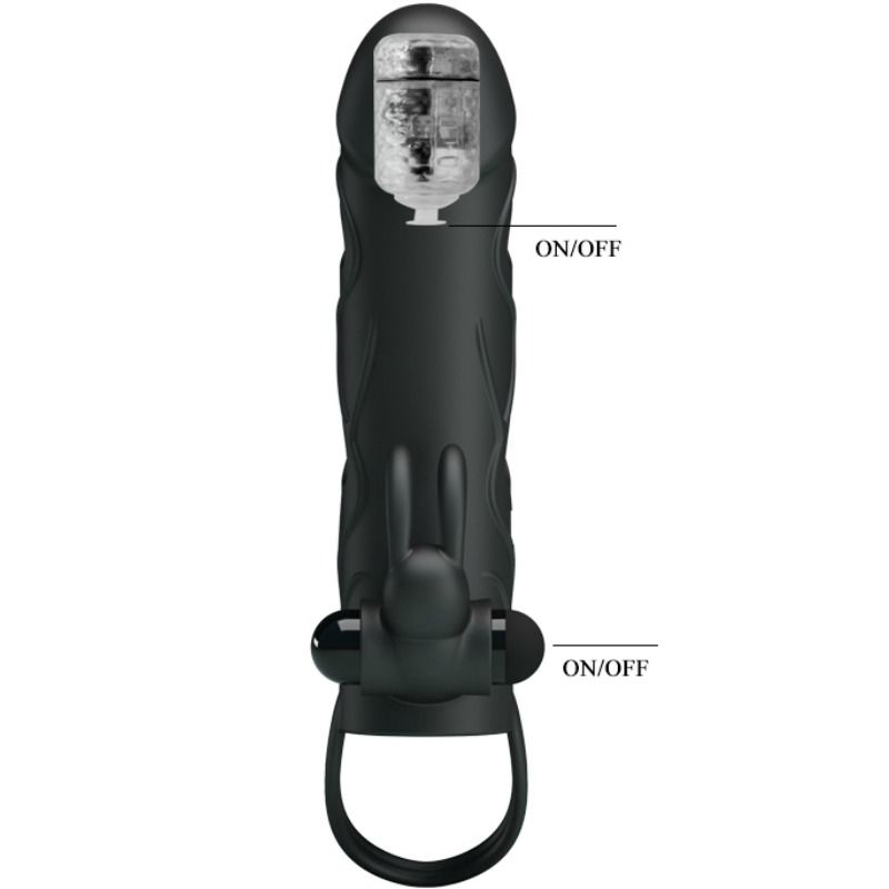 PRETTY LOVE - COPERTURA IN SILICONE CON VIBRAZIONE 14 CM 2.0 - PRETTY LOVE | Lingerie Harness Boutique