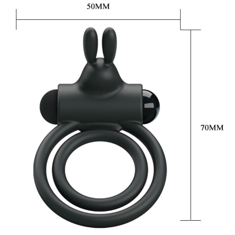 PRETTY LOVE - ANELLO VIBRATORE IN SILICONE OSMOND - PRETTY LOVE | Lingerie Harness Boutique
