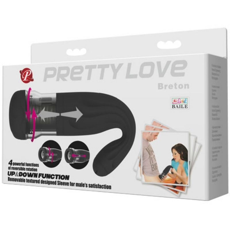PRETTY LOVE - MASTURBATORE MULTIFUNZIONE MASCHILE BRETON - PRETTY LOVE MALE | Lingerie Harness Boutique