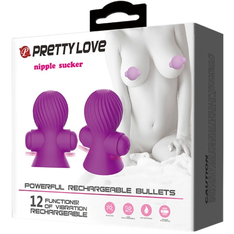 PRETTY LOVE - STIMOLATORE DEL CAPEZZOLO 12 MODALIT DI VIBRAZIONE LILLA - PRETTY LOVE SMART | Lingerie Harness Boutique