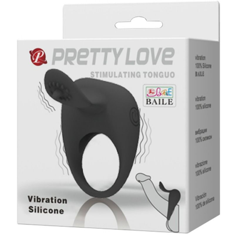 PRETTY LOVE - ANELLO VIBRANTE CON LINGUETTA - PRETTY LOVE | Lingerie Harness Boutique
