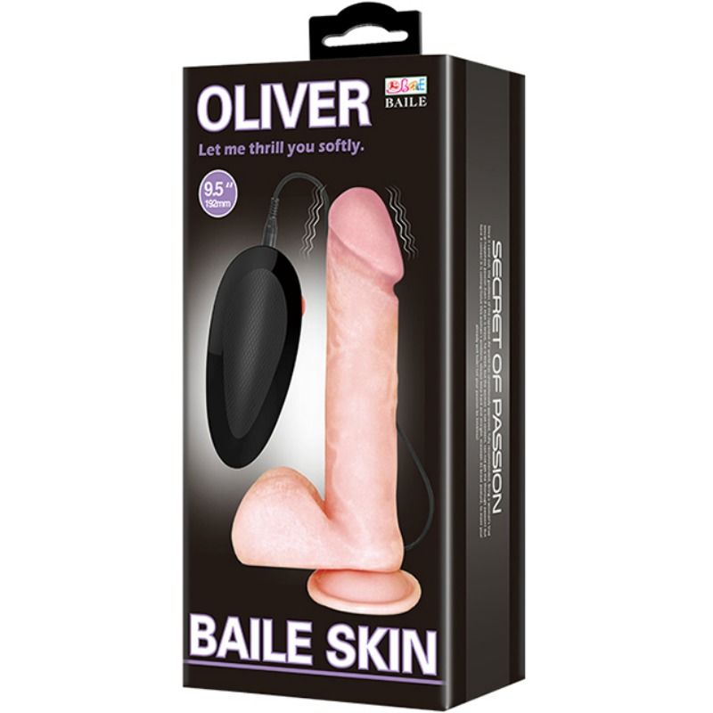 BAILE - OLIVER DILDO REALISTICO CON VIBRAZIONE - BAILE VIBRATORS | Lingerie Harness Boutique