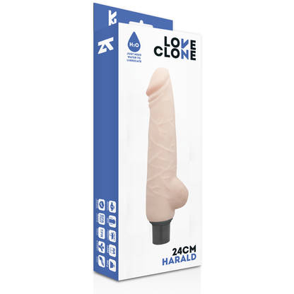 LOVECLONE - VIBRATORE HARALD AUTOLUBRIFICANTE 24 CM -O- 4 CM - LOVECLONE | Lingerie Harness Boutique