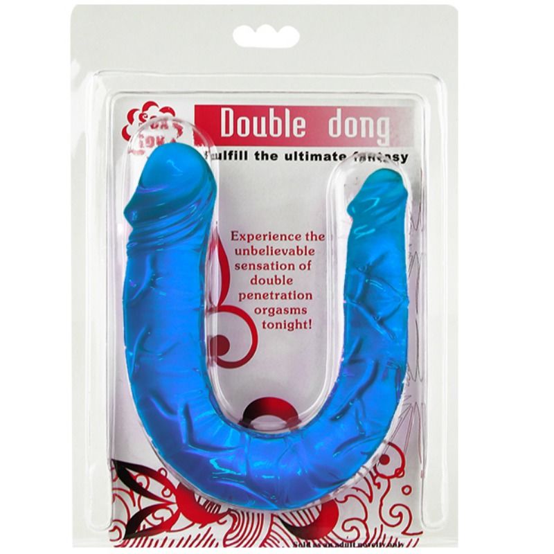 BAILE - DOPPIO DONG DOPPIO DILDO BLU - BAILE DILDOS | Lingerie Harness Boutique