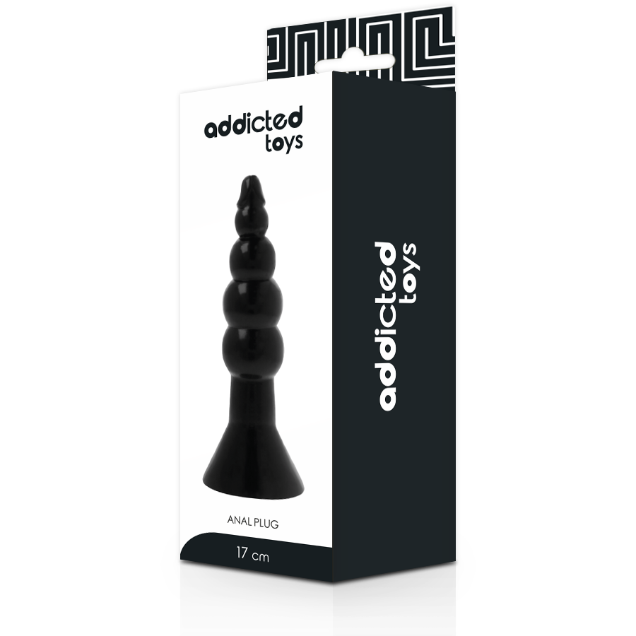 ADDICTED TOYS - PLUG ANALE 17 CM NERO - ADDICTED TOYS | Lingerie Harness Boutique
