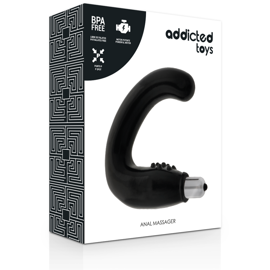 ADDICTED TOYS - BLACK ANAL MASSAGER