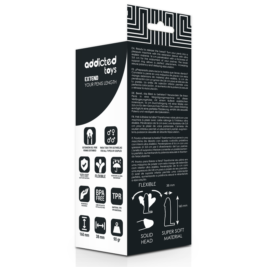 ADDICTED TOYS - ESTENDONO IL TUO PENE 16 CM - ADDICTED TOYS | Lingerie Harness Boutique