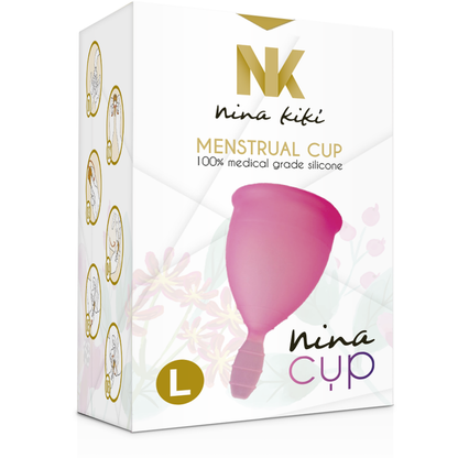 NINA KIKÍ - PINK MENSTRUAL CUP - SIZE L