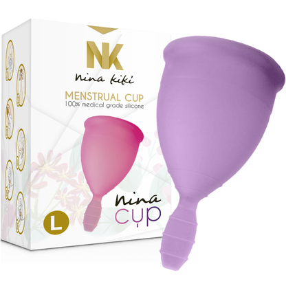 NINA KIKÍ - PURPLE MENSTRUAL CUP - SIZE L